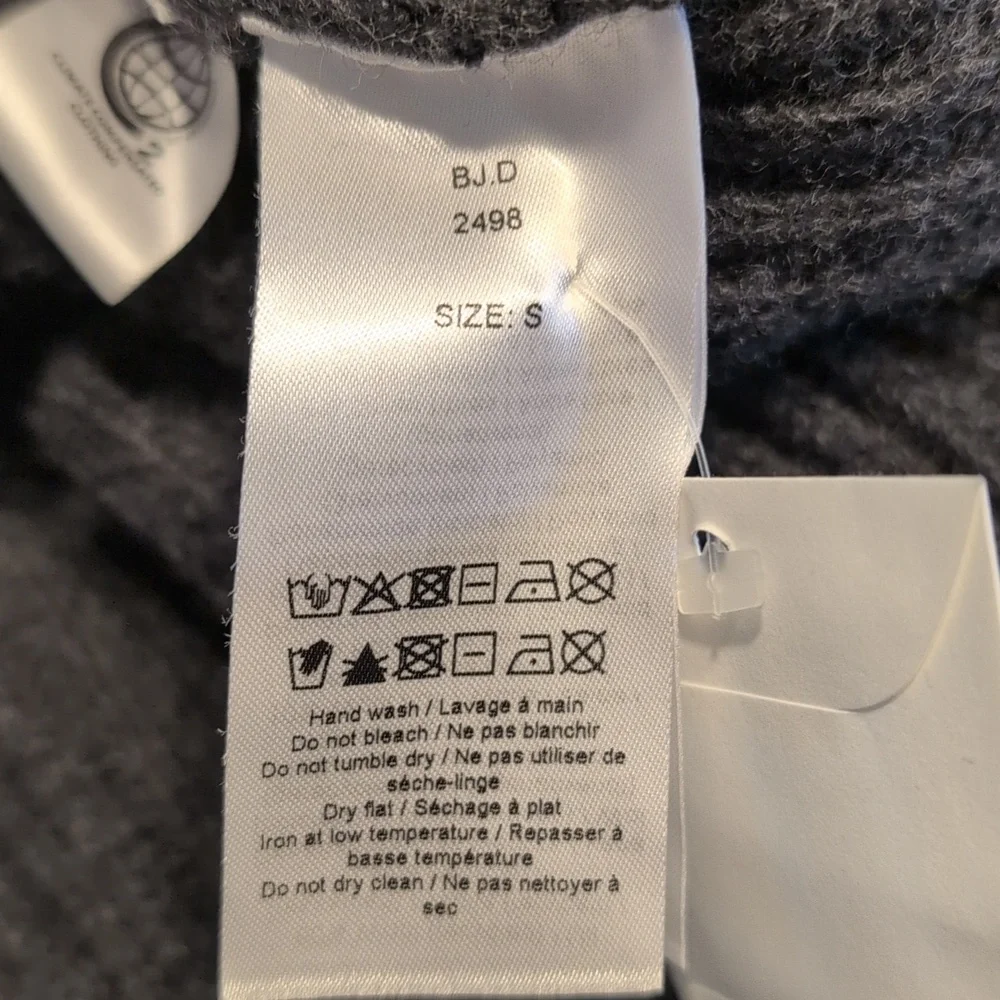 Ganni Gray Ribbed & Ruffled Sweater - Picture 7 of 9